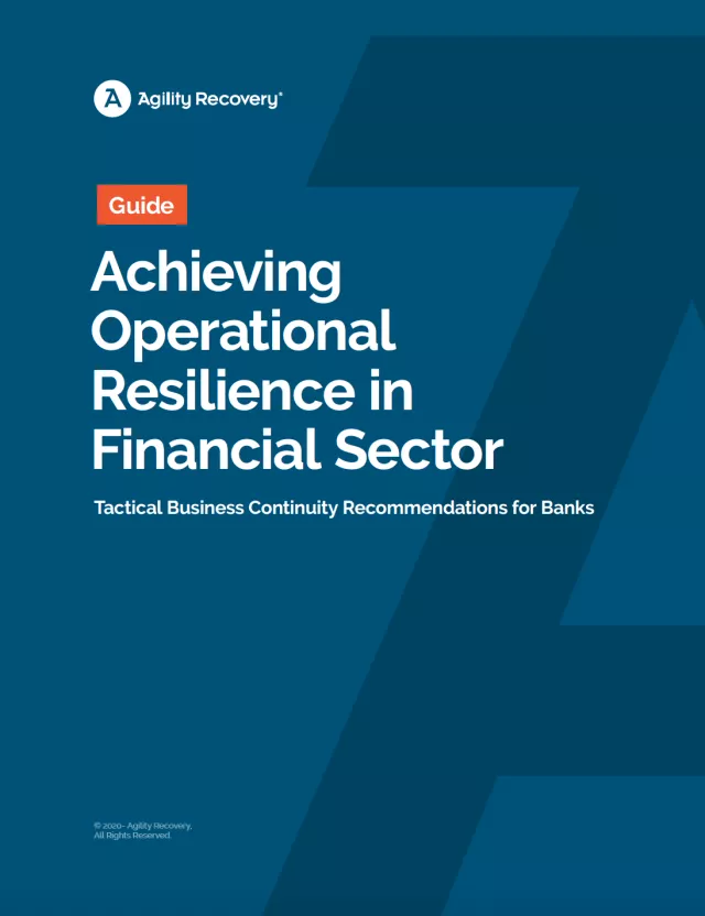 Achieving Operational Resilience In Financial Sector | Agility